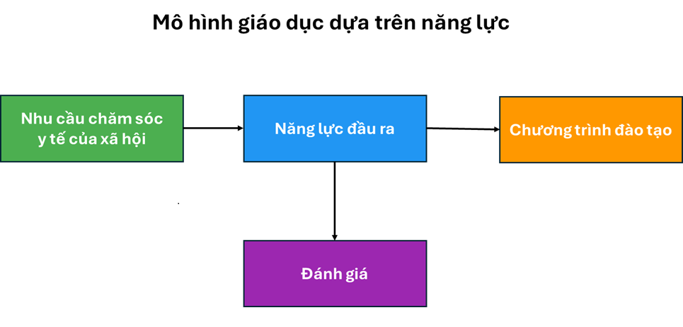 Sơ đồ mô hình xác định nhu cầu sức khỏe cộng đồng trong thiết kế CBME